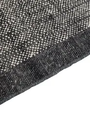 Teppich ATLANTI Schwarz 160 x 230 cm Wolle_847279