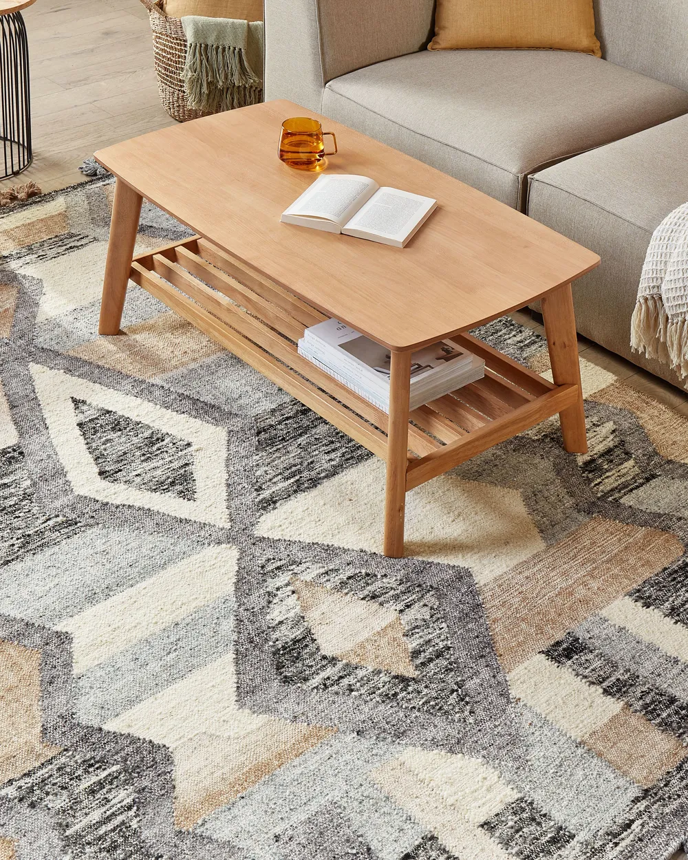 Rug AYGEZARD Multicolour 160 x 230 cm Kilim Wool