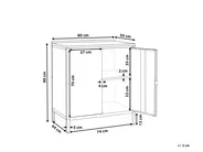 Outdoor-Küchenschrank VILAMA Rot Metall_1052149