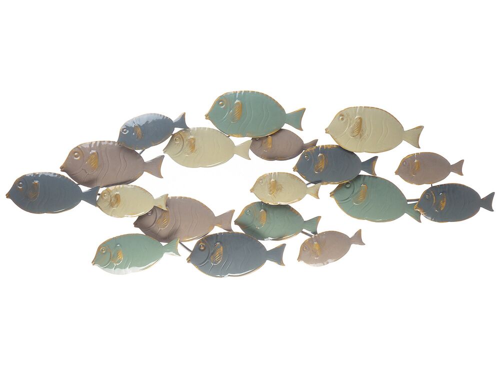 Wanddecoratie Vis FERMIUM Metaal 47 cm Meerkleurig