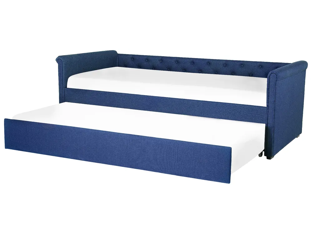 Ausziehbett Stoff LIBOURNE 80 x 200 cm Marineblau