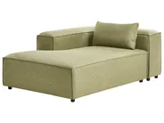Rechtsseitige Chaiselongue BRANDE Stoff Hellgrün_1023630