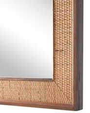Wandspiegel IGUALA 54 cm 74 cm Bambus Naturfarbene Esche_796903