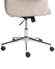 Bürostuhl PILOT Samtstoff Hellbeige_1024649