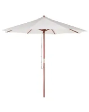 Gartenmöbel Set 6-Sitzer AGELLO mit Schirm (12 Optionen) Akazienholz Braun_924334