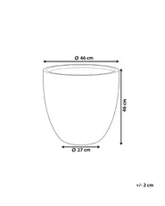 Blumenkübel KANNIA 46 cm Weiß_853111