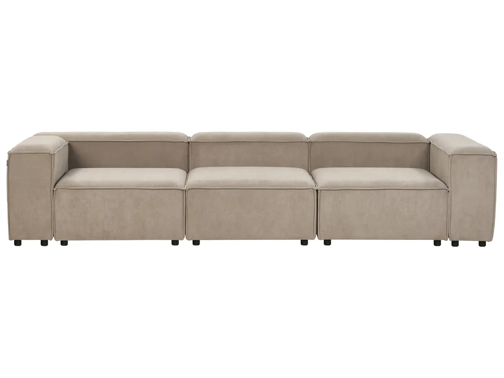 Modular Sofa 3 Seater ARDAL Corduroy Light Brown_940665