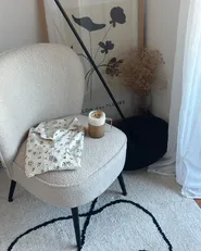 Armchair VOSS Boucle Light Beige_961727