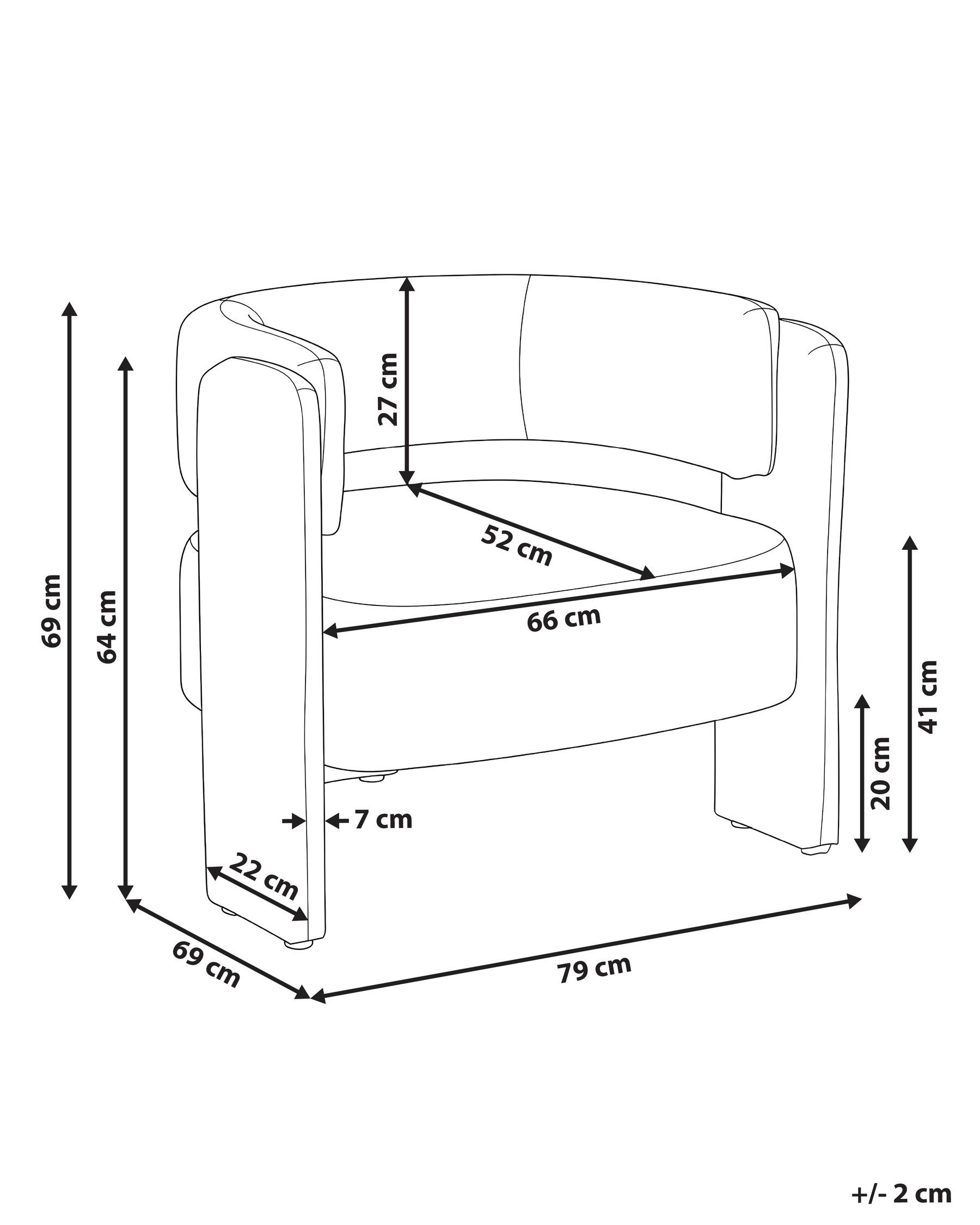 Sessel MAGGEBY Stoff Beige_1072837