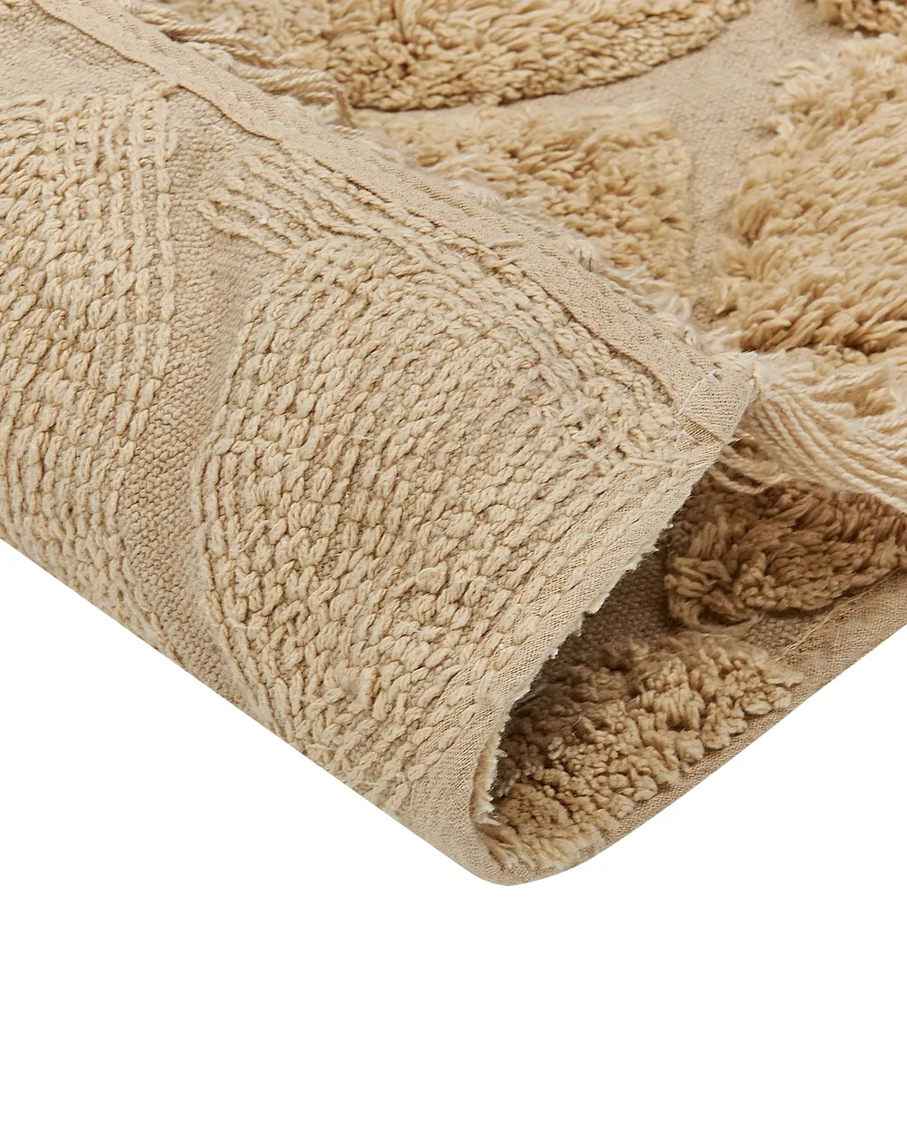 Teppich SANLIURFA Beige 80 x 150 cm Baumwolle_840555