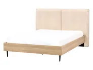Bett mit Lattenrost Bouclé IZERNORE 140 x 200 cm Beige_971395