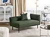 Rechtsseitige Chaiselongue CHEVANNES Bouclé Dunkelgrün