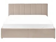 Ottoman Bed DREUX Velvet Taupe 160 x 200 cm (EU King Size)_1012306