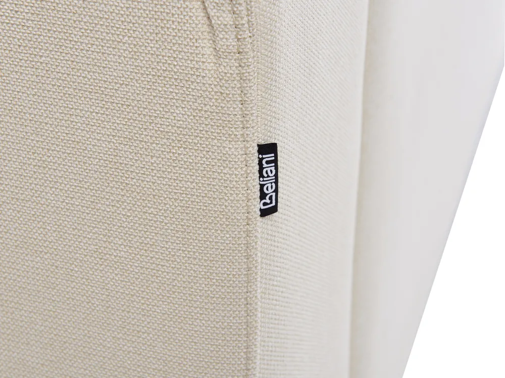 Ecksofa 4-Sitzer KOHLO mit Ottomane Stoff Hellbeige linksseitig_945088