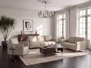 Sofa 3-Sitzer CILENS Stoff Taupe_1120696