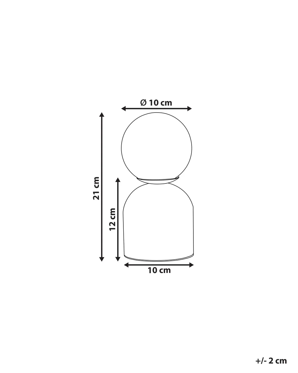 Tischlampe KIWI Stein Weiß_872413