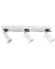 Strahler 3-flammig KLIP verstellbar Metall Weiß_828523