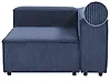 Eckmodul ARDAL Cord Dunkelblau linksseitig