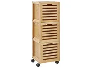 Bathroom Cabinet SHAWNEE Bamboo Wood 32 cm Light Brown_926659