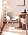 Set of 2 Dining Chairs WELLSTON Fabric Beige