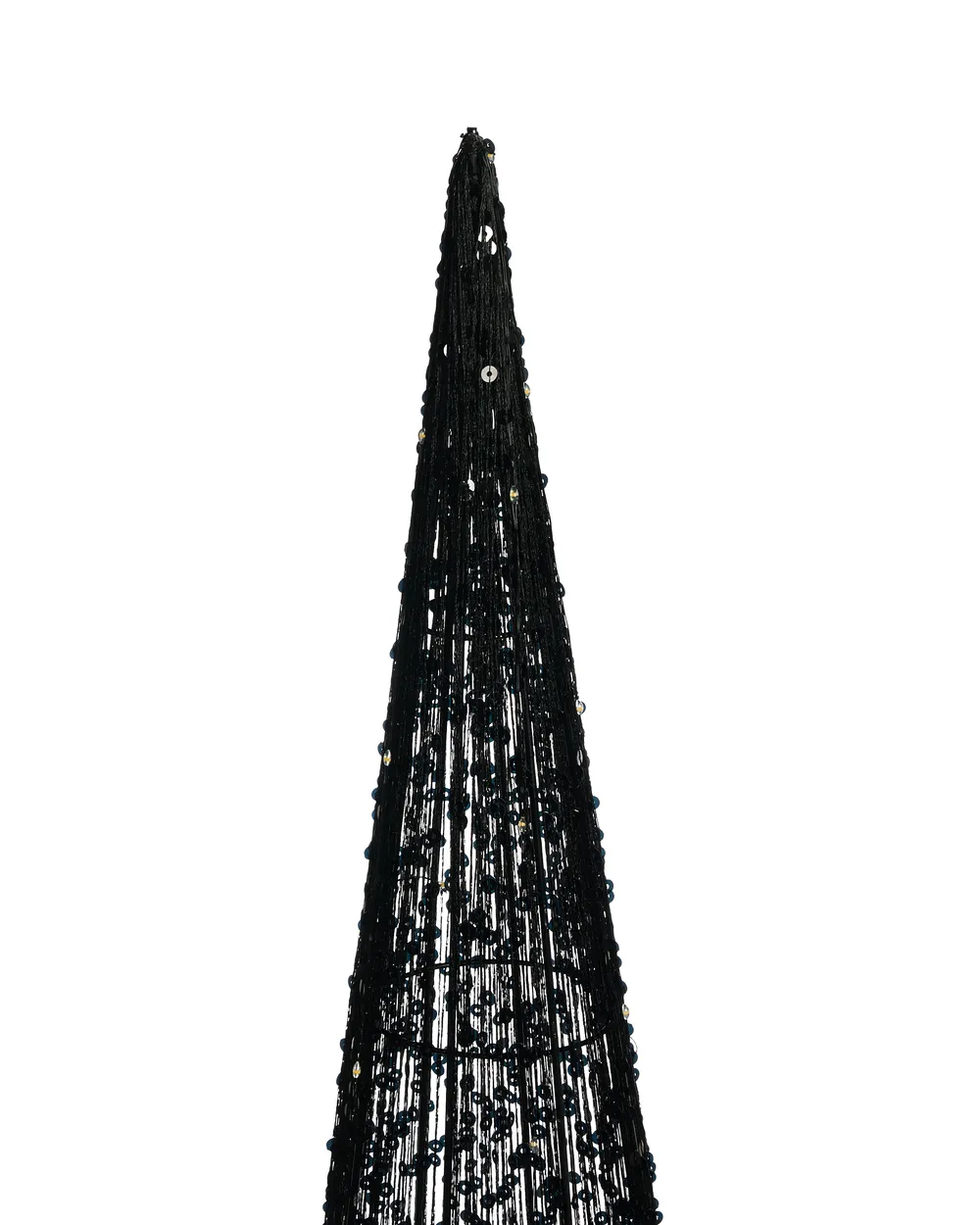 Weihnachtsdekoration 3er Set LED VEJLESO 40/60/80 cm Weihnachtsbaum Schwarz_1015600