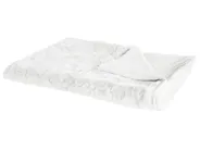 Kuscheldecke TOURZA Stoff 180 x 220 cm Weiß_812617