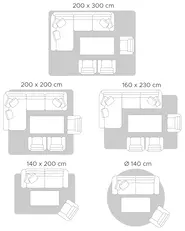 Rug DEMIRCI Black 160 x 230 cm Jute_895956