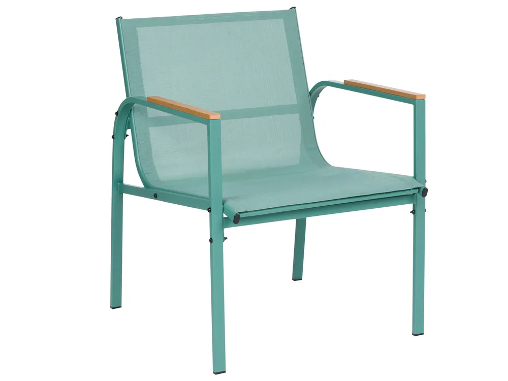 Lounge Set mit Tisch 4-Sitzer LEDRO Metall Grün_1077068