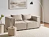 Modulsofa 2-Sitzer AXEBO Bouclé Beige