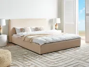 Waterbed Boucle LAVAUR 180 x 200 cm (EU Super King) Beige_985870
