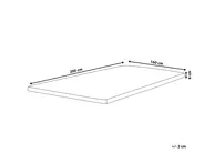 Memory Foam Mattress Topper DAZZEL 160 x 200 cm (EU King Size)_972390
