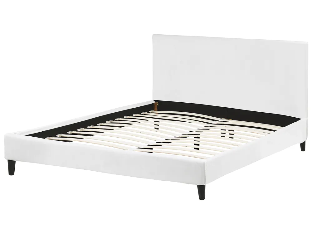Bed Velvet FITOU 160 x 200 cm (EU King Size) White_875270