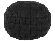 Pouf HOPA Samtstoff Schwarz_824162