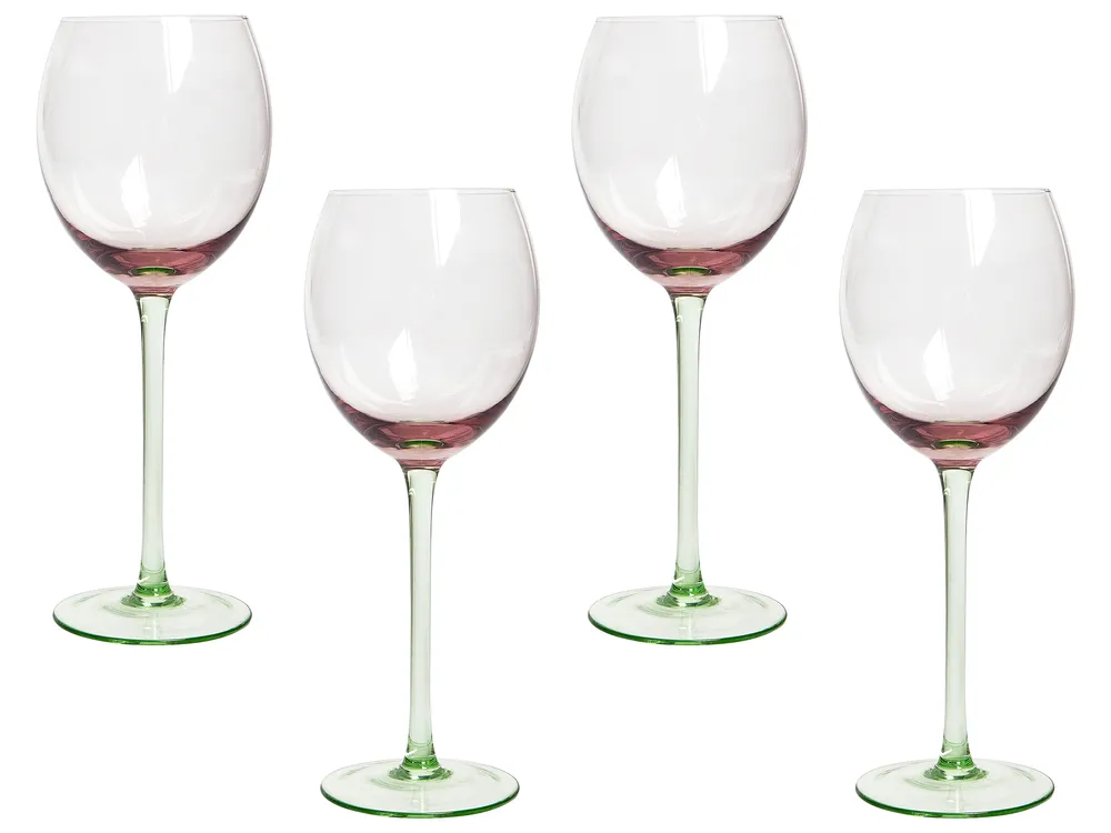 Weingläser im 4er Set DIOPSIDE 360 ml Rosa