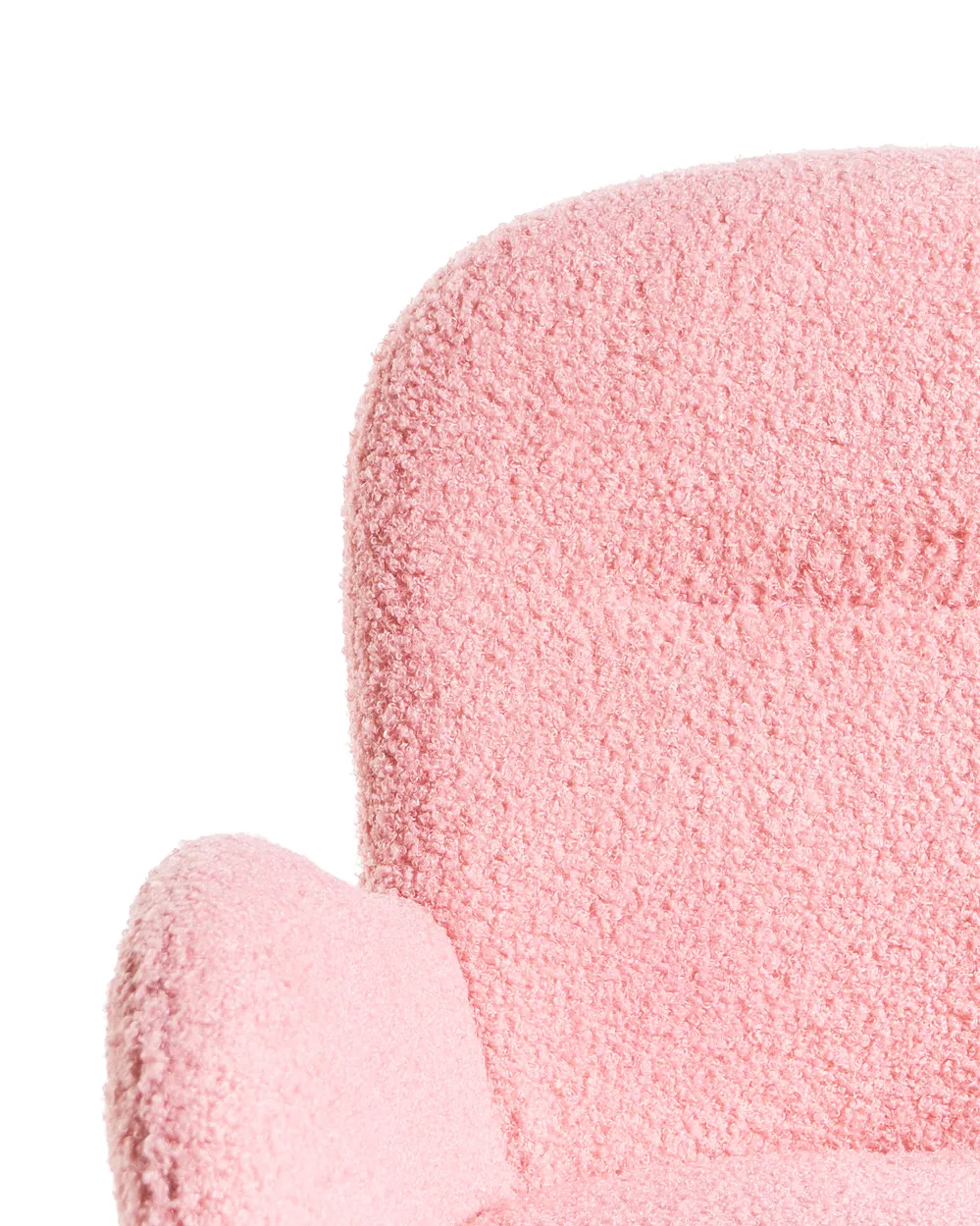 Schreibtischstuhl PRIDDY Bouclé Rosa_1101259