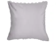 Dekokissen 2er Set PURSLANE 43 x 43 cm Webpelz Hellgrau Geometrisches Muster_856317