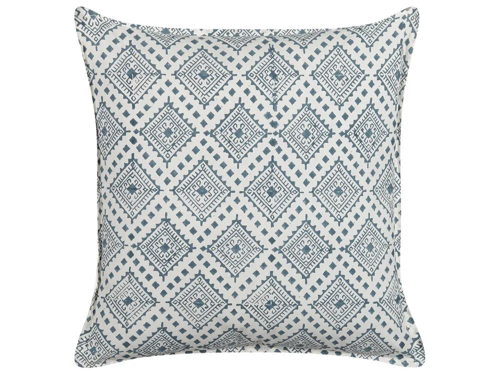 Dekokissen CORDATA 45 x 45 cm Baumwolle Blau Orientalisches Muster