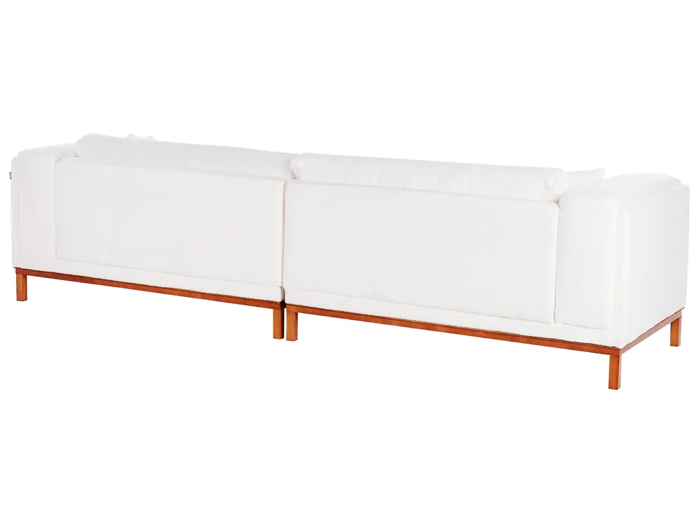 Sofa 4-Sitzer VENG Bouclé Cremeweiß_945100