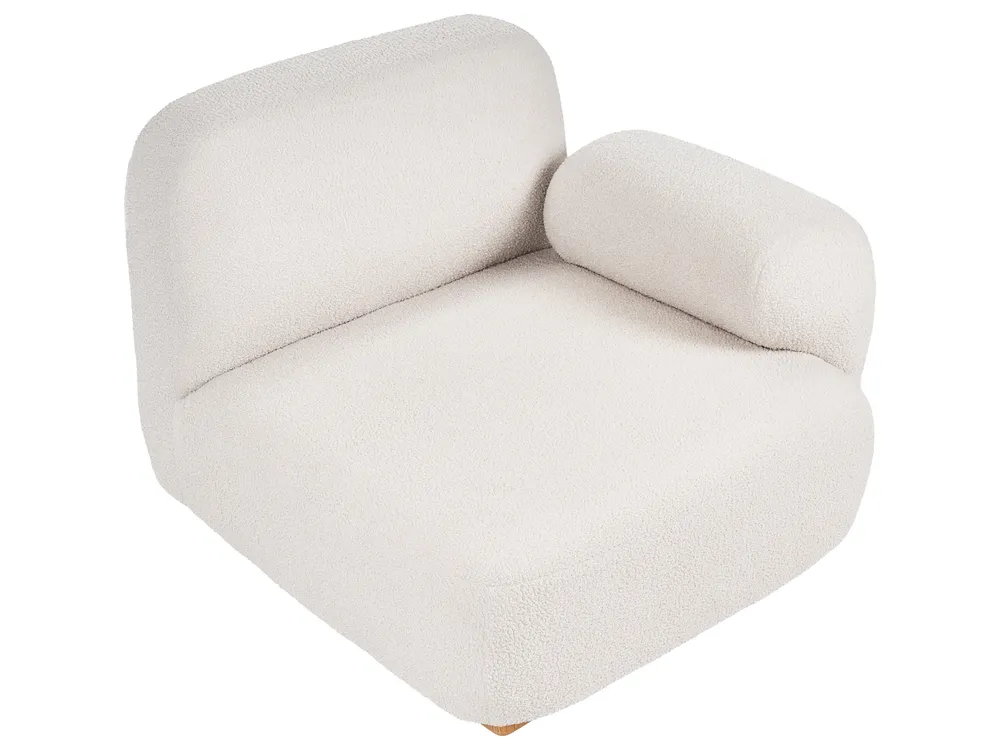 Modular Sofa 3 Seater AMLI with Ottoman Boucle Off-White_1070127