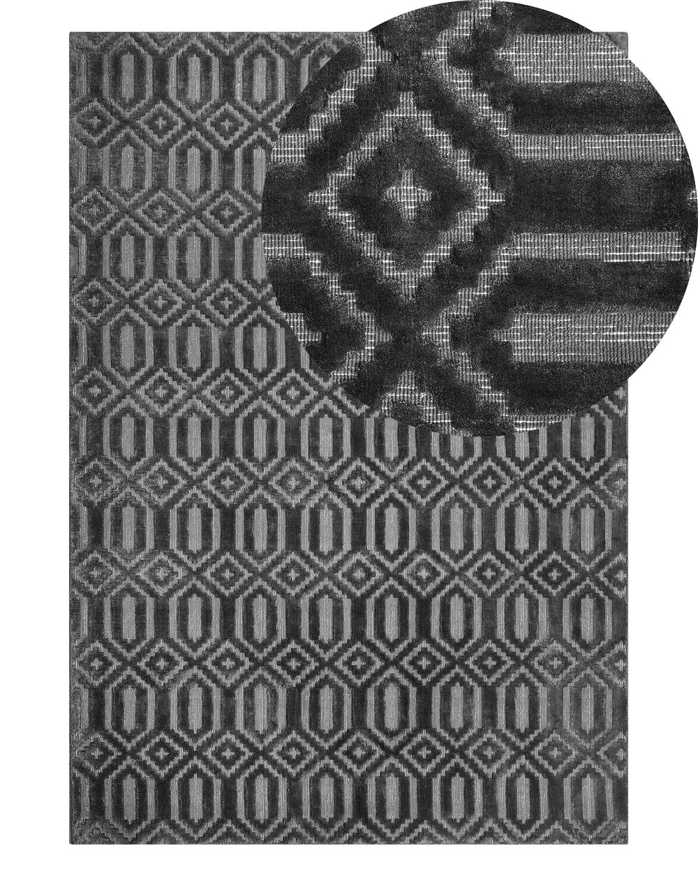 Preproge ADATEPE Temno siva 140 x 200 cm Viskoza