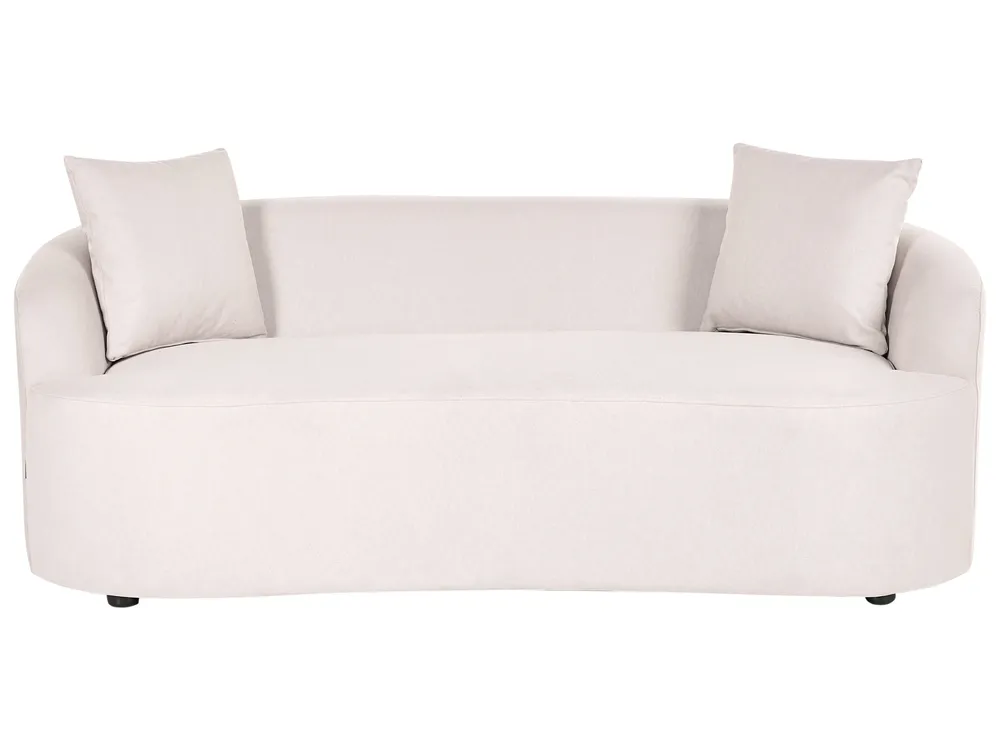 Sofa AMAL mit Ottomane Stoff Hellbeige_1145807