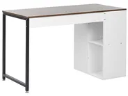 Schreibtisch DESE 120 cm 60 cm Braun / Weiß_791164