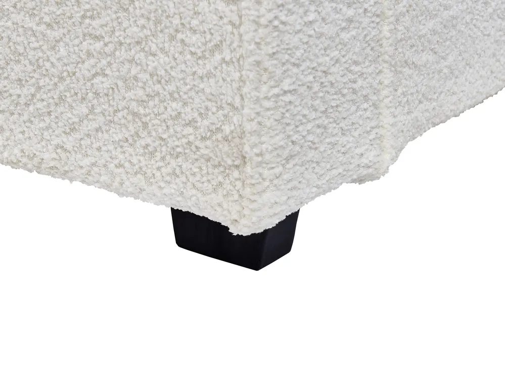 Bed Boucle MIRANDE 160 x 200 cm (EU King Size) Off-White_943327