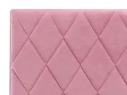 Bett mit Stauraum ROCHEFORT Samtstoff Rosa 140 x 200 cm_857429