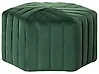 Pouf MURIETTA Samtstoff Dunkelgrün