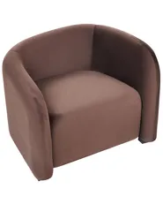 Sessel VELTADA Samtstoff Dunkelbraun_1028242