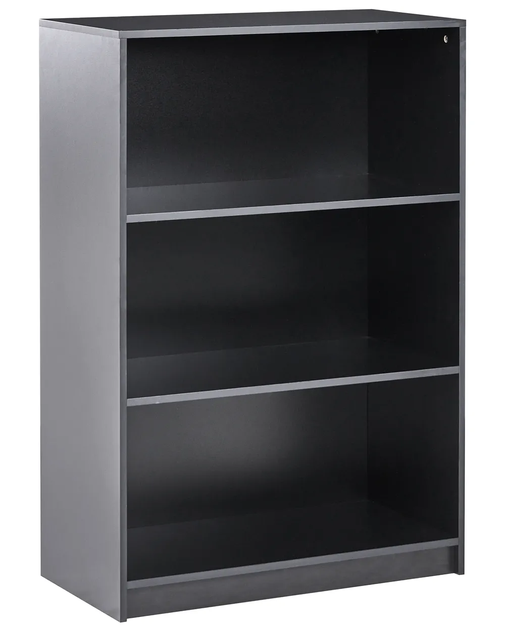 Bücherregal mit 3 Ebenen ZEHNA 117 cm Schwarz