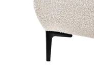 Bett mit Lattenrost Bouclé LESSAY 160 x 200 cm Cremeweiß_982236