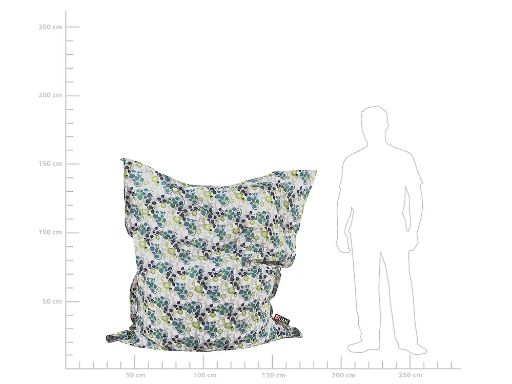 Bean Bag Cover FUZZY 140 cm 180 cm Multicolour_1168815