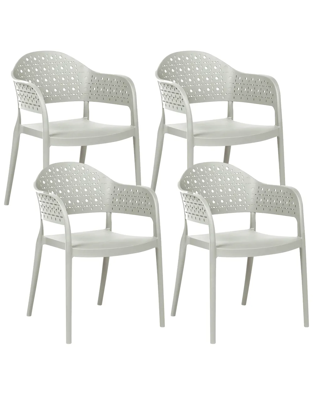 Set mit 4 Stühlen NARINO Hellgrün